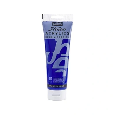 Afbeelding van Pebeo 250 ml Studio Acryl Verf, Donker Ultramarijn Blauw