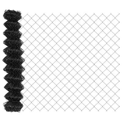 Afbeelding van vidaXL Kettinghek Grijs 1x10 m Staal