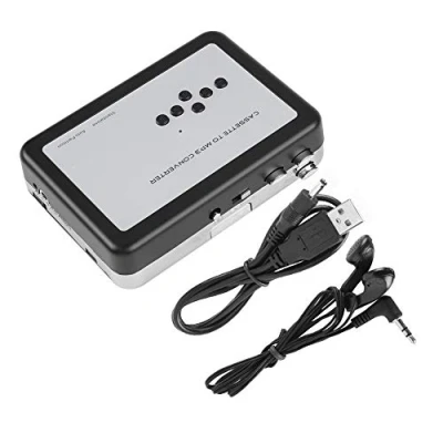 Afbeelding van Cassetteconverter, draagbare cassettespeler in MP3 converter, stereo USB cassette, digitale band, muziekspeler, Walkman converteren van cassettes naar MP3, plug and play