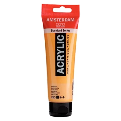 Afbeelding van Amsterdam Standard Series Acrylverf Tube 120 ml Goudgeel 253 (17092532)