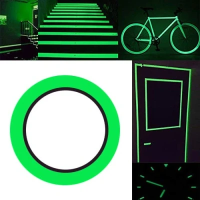 Afbeelding van Gebildet Glow in the Dark Zelfklevende Tape,Groen Licht Lichtgevende Tape Sticker,32.8 ftx0.4 inch (10mx1cm):Waterdicht,Verwijderbaar,Duurzaam,Draagbaar,Stabiel,Veiligheid