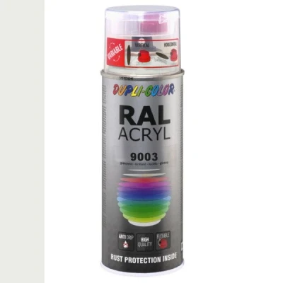 Afbeelding van Dupli Color Ral Acryl 9003 Signaal wit Hoogglans 400 ml