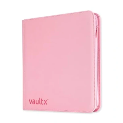 Afbeelding van Vault X 12 Vaks Kaartenmap met Ritssluiting, 480 Kaarten, Premium Exo Tec Album Materiaal, 20 Zijlaadpagina’s, Map voor Verzamelspeelkaarten, Sportkaarten, TCG (Roze)