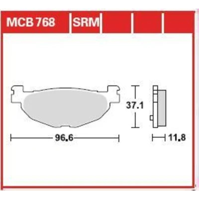 Afbeelding van Remblokset, schijfrem LUCAS MCB768SRM