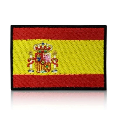 Afbeelding van Finally Home Spanje vlag patch met klittenband achterkant Spaanse klittenbandpatch, Spain WM patches
