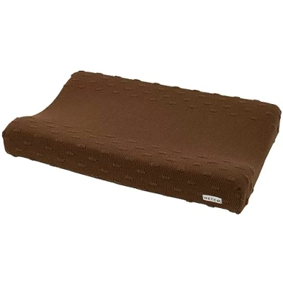 Afbeelding van Meyco aankleedkussenhoes Knots chocolate