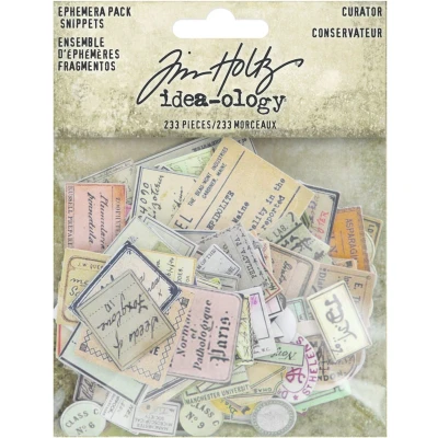 Afbeelding van Idea ology Tim Holtz Curator Snippets Ephemera Pack (TH94152)