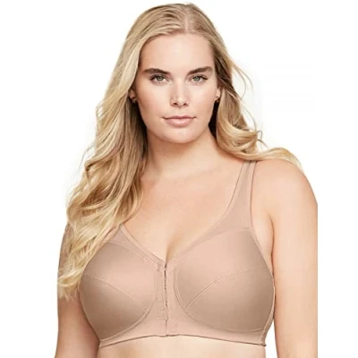 Afbeelding van Glamorise MagicLift beha met sluiting aan de voorkant voor dames, huidskleur, 85E