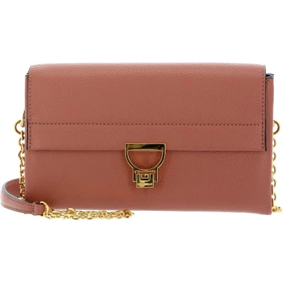 Afbeelding van COCCINELLE Leren Schoudertas Arlettis Handbag Litchi Roze