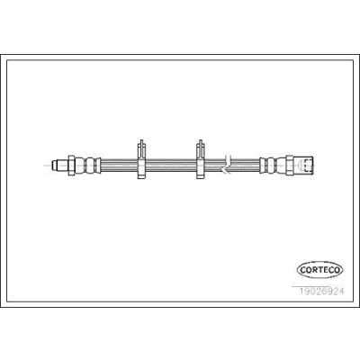 Afbeelding van CORTECO 19026924 Remslang Vooras 460mm