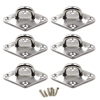Afbeelding van Plafondhaak Pad Oogplaat 304 RVS Wandsteun Haak Heavy Duty voor Ophangen (Screws Inbegrepen) M6