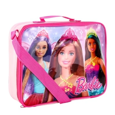 Afbeelding van TDL Barbie Lunch Tas Thermische Geïsoleerde Lunchbox Meisjes Prinses Film School Sandwhich Doos met Draaggreep &amp; Zijzak