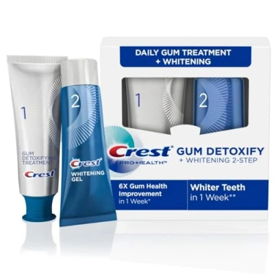 Afbeelding van Crest Gum Detoxify + Whitening 2 staps tandpasta, 4,0 oz en 2,3