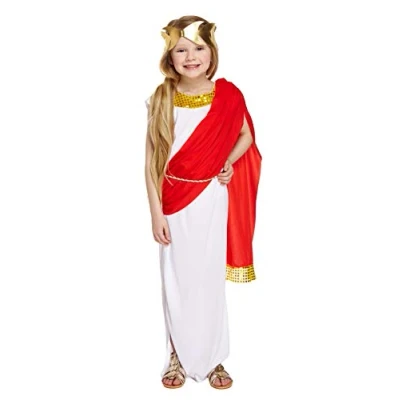 Afbeelding van Henbrandt Best Dressed Romeins/Griekse godin voor dames en kinderen, past 9 12 jaar oud