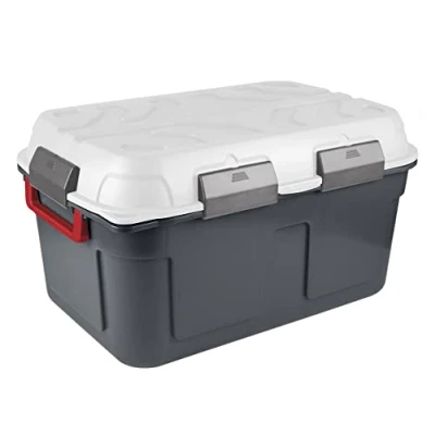 Afbeelding van SUNWARE Q Line waterdichte opbergbox 130 liter 790x545x425mm metallic/transparant