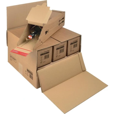 Afbeelding van Colompac verzenddoos voor flessen CP181, ft 37,5 x 36,5 25 cm, bruin
