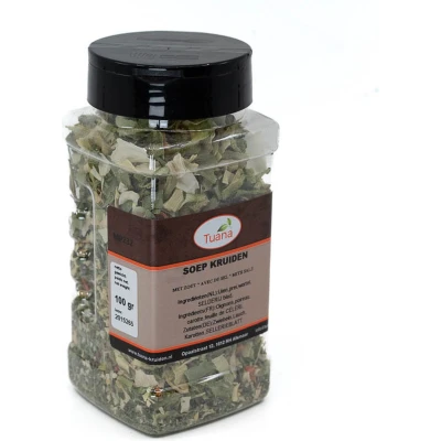 Afbeelding van Tuana Kruiden Soep Strooibus 100 Gram Zonder Zout MP0251