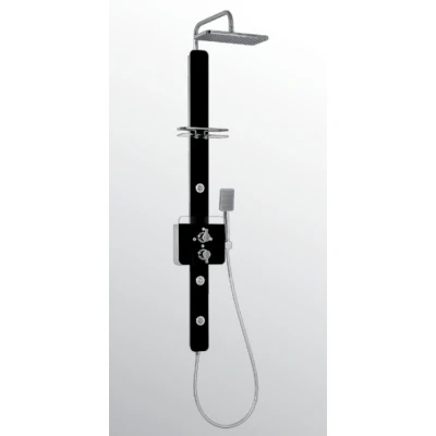 Afbeelding van Huber Soft Douchekolom thermostaat chroom zwart SF.0060001.21