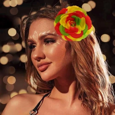 Afbeelding van Salvaro LED Bloem Lichtgevende Carnavalsbloem 8 lichteffecten Rood, Geel, Groen vastelaovend