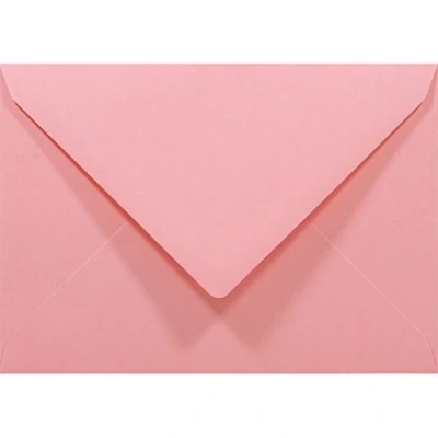 Afbeelding van Netuno 100 stuks roze C6 enveloppen 114x162mm Rainbow 80g puntklep zonder venster voor bruiloft kerstmis wenskaarten uitnodigingen