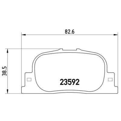 Afbeelding van Brembo Remblokset P 83 063