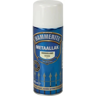 Afbeelding van Hammerite Hoogglans Creme S012 Spuitbus 400 ml