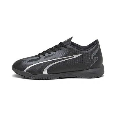 Afbeelding van Puma Ultra PLAY IT JR Unisex Zaalvoetbalschoenen voor kinderen, Maat: 30, Black/asphalt Kunststof/ textiel