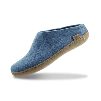 Afbeelding van Glerups Pantoffels, Dames, Maat: 41, Petrol Wol