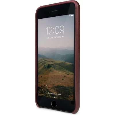 Afbeelding van Twelve South Relaxed Leren Backcover Hoesje Geschikt voor Apple iPhone 8 Plus Marsala