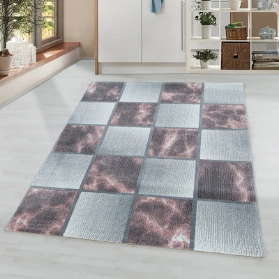 Afbeelding van Modern vloerkleed Optimism Box Roze/Grijs 140x200cm Adana Carpets