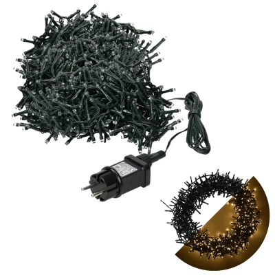 Afbeelding van Cheqo® Kerstboomverlichting Micro Clusterverlichting Kerstlampjes LED Verlichting Kerstverlichting voor Binnen en Buiten 560 11 Meter Extra Warm Wit