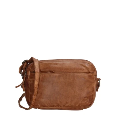 Afbeelding van Hide &amp; Stitches Paint Rock Schoudertas Small Cognac