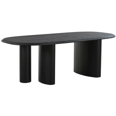 Afbeelding van Tirano eetkamertafel zwart.