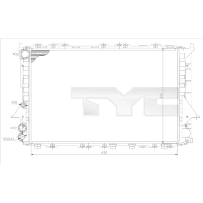 Afbeelding van TYC Radiateur 702 0027