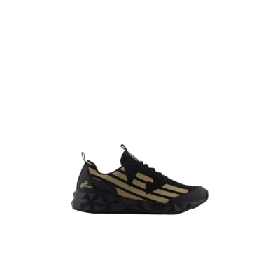 Afbeelding van EA7 Emporio Armani Ultimate C2 Combat CORE Unisex Sneakers laag, Maat: 44, Triple black/light gold Textiel/ synthetisch