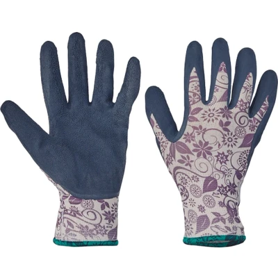 Afbeelding van Cerva PTAIL handschoen gediptnavy/licht violet 01080085 12 stuks Paars 8