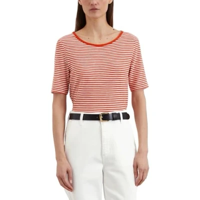 Afbeelding van Marc O&#039;Polo Short Sleeve Round NECK Striped Tshirt print, Dames, Maat: Large, Multi