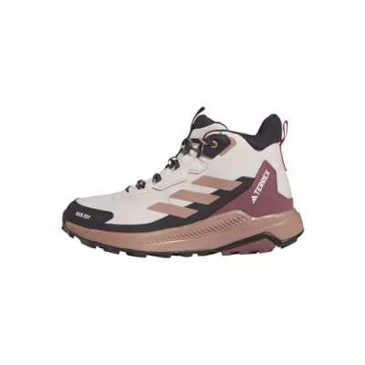 Afbeelding van Adidas Terrex Anylander MID RAIN.RDY Hiking Outdoorschoenen, Dames, Maat: 36 2/3, Putty mauve/warm clay/pure ruby Textiel