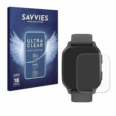 Afbeelding van Savvies (18 Stuks) Schermbeschermer voor Garmin Venu Sq 2 / Music Screen Protector Ultra Transparant