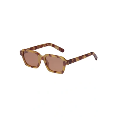 Afbeelding van PILGRIM zonnebril Annalise met tortoise print bruin