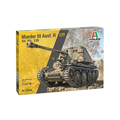 Afbeelding van 1:35 Italeri 6566 Marder III Ausf. H Sd. Kfz.138 Plastic Modelbouwpakket