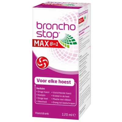 Afbeelding van 2x Bronchostop Max 8 in 1 Hoestdrank 120 ml