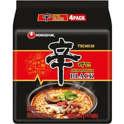Afbeelding van NONGSHIM Instant Noedels Shin Ramyun Black 4 Pack (4 X 130 GR)