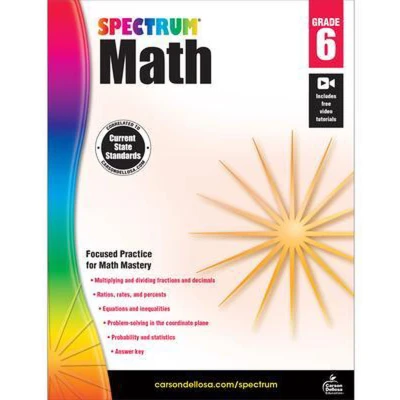 Afbeelding van Spectrum Math Workbook, Grade 6