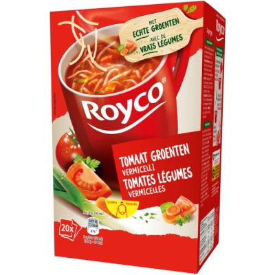 Afbeelding van Royco Minute Soup Tomaat Groenten Vermicelli, Pak Van 20 Zakjes Soep