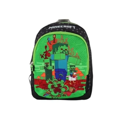 Afbeelding van mybagstory Rugzak voor jongens Minecraft Kinderen School Basisschool Kleuterschool Kinderkamer Schooltas Jongen Maat 38 cm Verstelbare bandjes Cadeau idee,