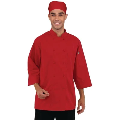 Afbeelding van Chef Works unisex koksbuis rood S