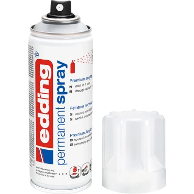 Afbeelding van Verfspuitbus edding 5200 permanent spray mat blank