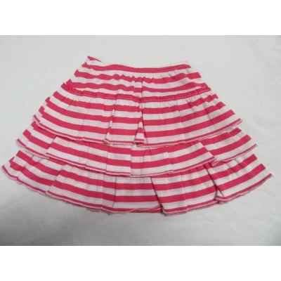 Afbeelding van Petit bateau , rok streepje wit / fuchia 4 jaar 102