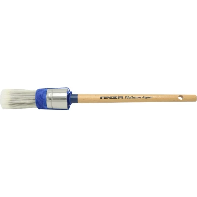 Afbeelding van Anza verfkwast rond platinum aqua synthetisch 12